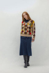 ODDBALL ARGYLE V-NECK