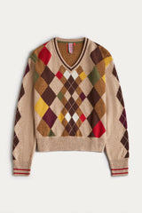 ODDBALL ARGYLE V-NECK