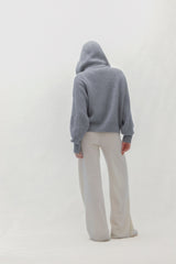 LUXE PUFF ZIP UP CARDIGAN