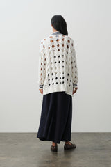 MIRRA OVERSIZED CABLE KNIT CARDIGAN