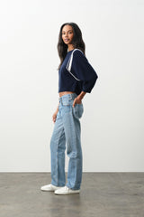 AMANDA CROPPED DOLMAN CREWNECK