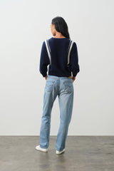 AMANDA CROPPED DOLMAN CREWNECK