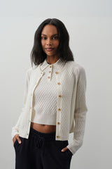 BEATRICE CASHMERE CABLEKNIT CARDIGAN
