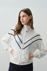 MAGDA COTTON CASHMERE TRACK JACKET