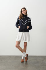 MAGDA COTTON CASHMERE TRACK JACKET