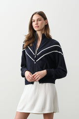 MAGDA COTTON CASHMERE TRACK JACKET