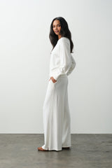 KATIE COTTON CASHMERE CREWNECK