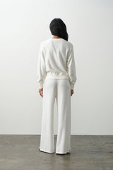 KATIE COTTON CASHMERE CREWNECK
