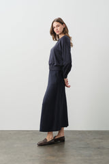 KATIE COTTON CASHMERE CREWNECK
