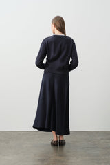 KATIE COTTON CASHMERE CREWNECK