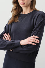 KATIE COTTON CASHMERE CREWNECK