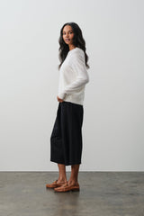 RAFAELA TROMPE L'OEIL CASHMERE CREWNECK