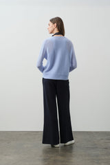 RAFAELA TROMPE L'OEIL CASHMERE CREWNECK