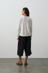 RAFAELA TROMPE L'OEIL CASHMERE CREWNECK