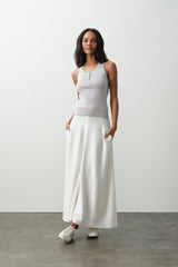 JUSTINE COTTON CASHMERE MAXI SKIRT