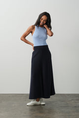JUSTINE COTTON CASHMERE MAXI SKIRT
