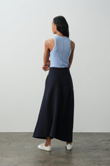 JUSTINE COTTON CASHMERE MAXI SKIRT