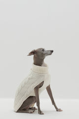 CABLE DOG SWEATER