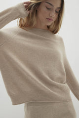 AZALEA CASHMERE OFF THE SHOULDER SWEATER