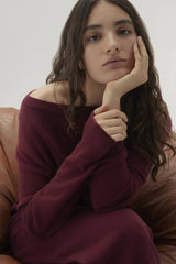 AZALEA CASHMERE OFF THE SHOULDER SWEATER