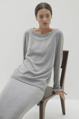 AZALEA CASHMERE OFF THE SHOULDER SWEATER