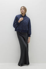 BECCA REVERSIBLE SILK BOMBER JACKET