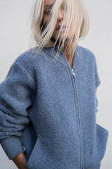 STEFANIA TERRY BOMBER JACKET