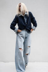 JAYLA BUTTON-UP CASHMERE CARDIGAN