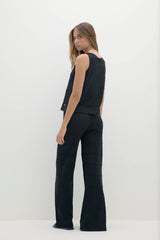 AMALFI MERINO BLEND WIDE-LEG PANT
