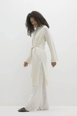 RIVIERA TIE-FRONT CASHMERE CARDIGAN