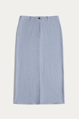VENICE DENIM CASHMERE MIDI SKIRT