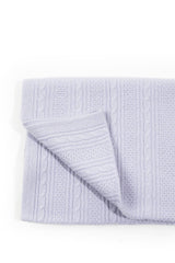 CABLE CASHMERE BABY BLANKET