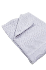CABLE CASHMERE BABY BLANKET