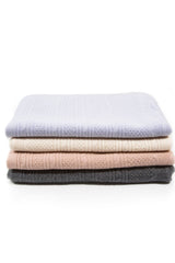 CABLE CASHMERE BABY BLANKET