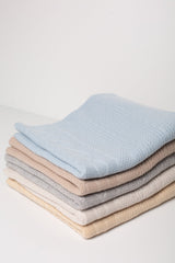 CABLE CASHMERE BABY BLANKET