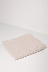 CABLE CASHMERE BABY BLANKET