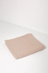 CABLE CASHMERE BABY BLANKET