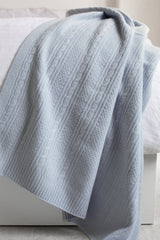 CABLE CASHMERE BABY BLANKET