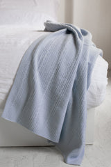 CABLE CASHMERE BABY BLANKET