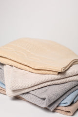 CABLE CASHMERE BABY BLANKET