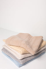 CABLE CASHMERE BABY BLANKET