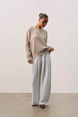 KAIA CREWNECK CASHMERE SWEATER