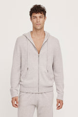 JAKE ZIP-UP CASHMERE HOODIE