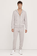 JAKE ZIP-UP CASHMERE HOODIE