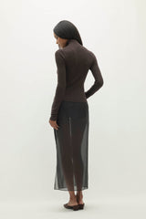 RUMER FITTED CASHMERE TURTLENECK
