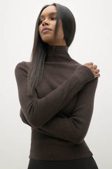 RUMER FITTED CASHMERE TURTLENECK