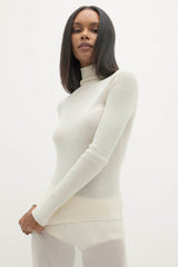 RUMER FITTED CASHMERE TURTLENECK
