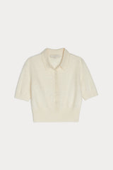 MAISIE BRUSHED CASHMERE COLLARED SWEATER