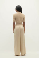 MAISIE BRUSHED CASHMERE COLLARED SWEATER