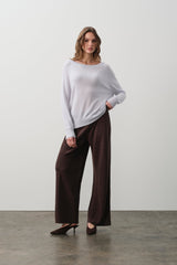 AZALEA CASHMERE OFF THE SHOULDER SWEATER